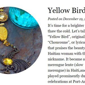 Yellow Bird :: From the McGlamorous Blog and Handmade Necklace